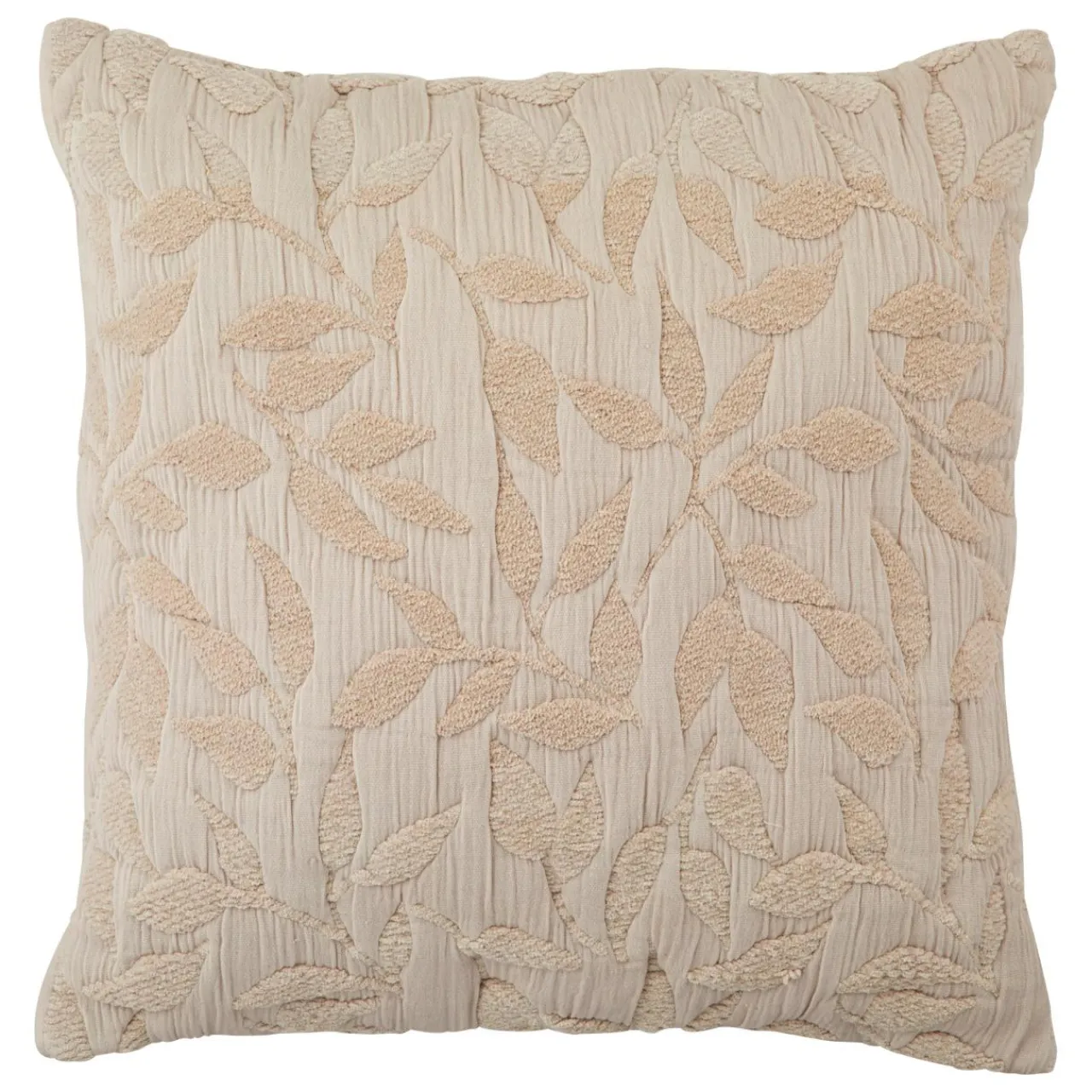 Atmosphera, cru017dateur d'intu017drieur Coussin carré gaze de coton (50 x 50 cm) Letho Beige Discount