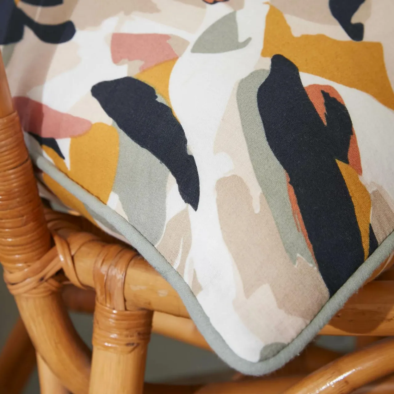 EMINZA Coussin carré gaze de coton (45 x 45 cm) Mathilda Multicolore Sale