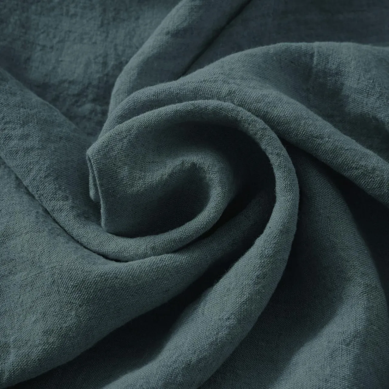 EMINZA Coussin carré lin lavé (45 cm) Louise Gris ardoise Outlet