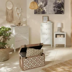 ATMOSPHERA Coussin carré polycoton (40 x 40 cm) Macram Beige Best