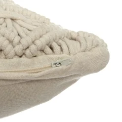 ATMOSPHERA Coussin carré polycoton (40 x 40 cm) Macram Beige Best
