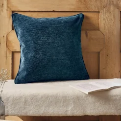 EMINZA Coussin carré tissé (45 x 45 cm) Magnus Bleu nuit Outlet