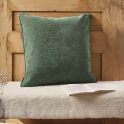EMINZA Coussin carré tissé (45 x 45 cm) Magnus Vert romarin Clearance