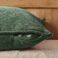 EMINZA Coussin carré tissé (45 x 45 cm) Magnus Vert romarin Clearance