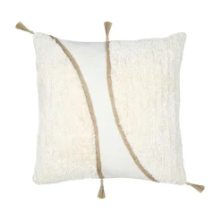 STOF Coussin carré tufté (45 x 45 cm) Blokken Ecru Hot