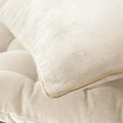 EMINZA Coussin carré velours de coton (45 x 45 cm) Victor pampa Beige Hot