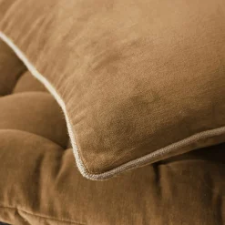 EMINZA Coussin carré velours de coton (45 x 45 cm) Victor Camel Hot