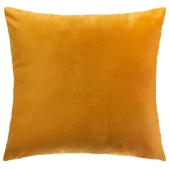 ATMOSPHERA Coussin carré velours (40 x 40 cm) Charly Jaune ocre Discount