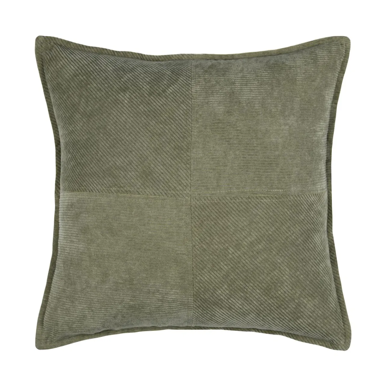 STOF Coussin carré velours (45 x 45 cm) Dandy Vert kaki Hot