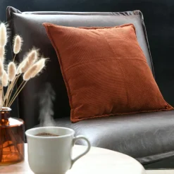 STOF Coussin carré velours (45 x 45 cm) Dandy Terracotta Online