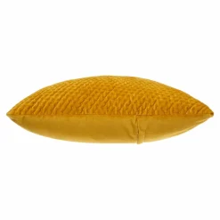 ATMOSPHERA Coussin carré velours (40 x 40 cm) Dolce Jaune ocre Outlet