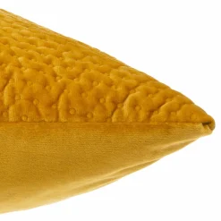 ATMOSPHERA Coussin carré velours (40 x 40 cm) Dolce Jaune ocre Outlet