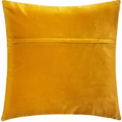 ATMOSPHERA Coussin carré velours (40 x 40 cm) Dolce Jaune ocre Outlet