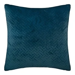 ATMOSPHERA Coussin carré velours (40 x 40 cm) Dolce Bleu canard