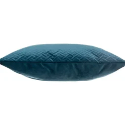 ATMOSPHERA Coussin carré velours (40 x 40 cm) Dolce Bleu canard