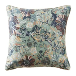 EMINZA Coussin carré velours (50 x 50 cm) Dolores Vert New