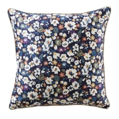 EMINZA Coussin carré velours (50 x 50 cm) Dolores Bleu Hot