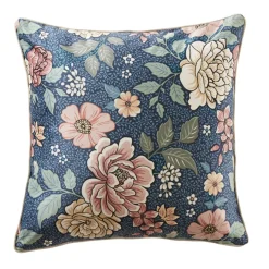 EMINZA Coussin carré velours (50 x 50 cm) Dolores Rose Discount