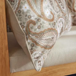 EMINZA Coussin carré velours (50 x 50 cm) Dolores Beige Outlet