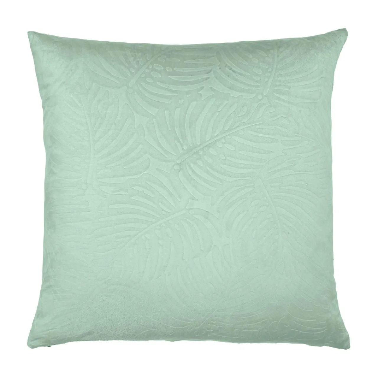 EMINZA Coussin carré velours (60 x 60 cm) Fern Vert sauge Outlet