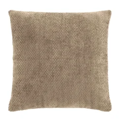 douceur d'intu017drieur Coussin carré Velours (45 x 45 cm) Leo Beige Hot