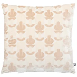 Atmosphera, cru017dateur d'intu017drieur Coussin carré velours (40 x 40 cm) Luna Ecru Sale