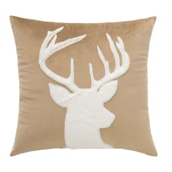 douceur d'intu017drieur Coussin carré velours (45 x 45 cm) Vik sable Beige Sale