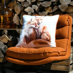 STOF Coussin carré (50 x 50 cm) Faune Orange