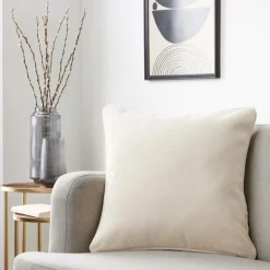 EMINZA Coussin carré (50 x 50 cm) Minuit sable Beige Discount