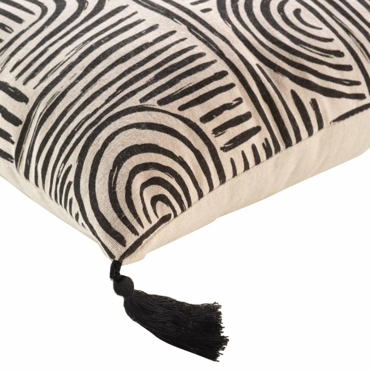 DOUCEUR D'INTERIEUR Coussin carré (45 x 45 cm) Pandore Noir New