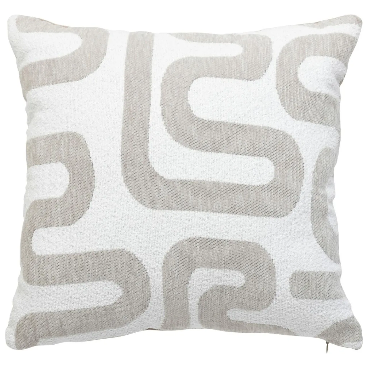 Atmosphera, cru017dateur d'intu017drieur Coussin carré (40 x 40 cm) Safina Beige Hot