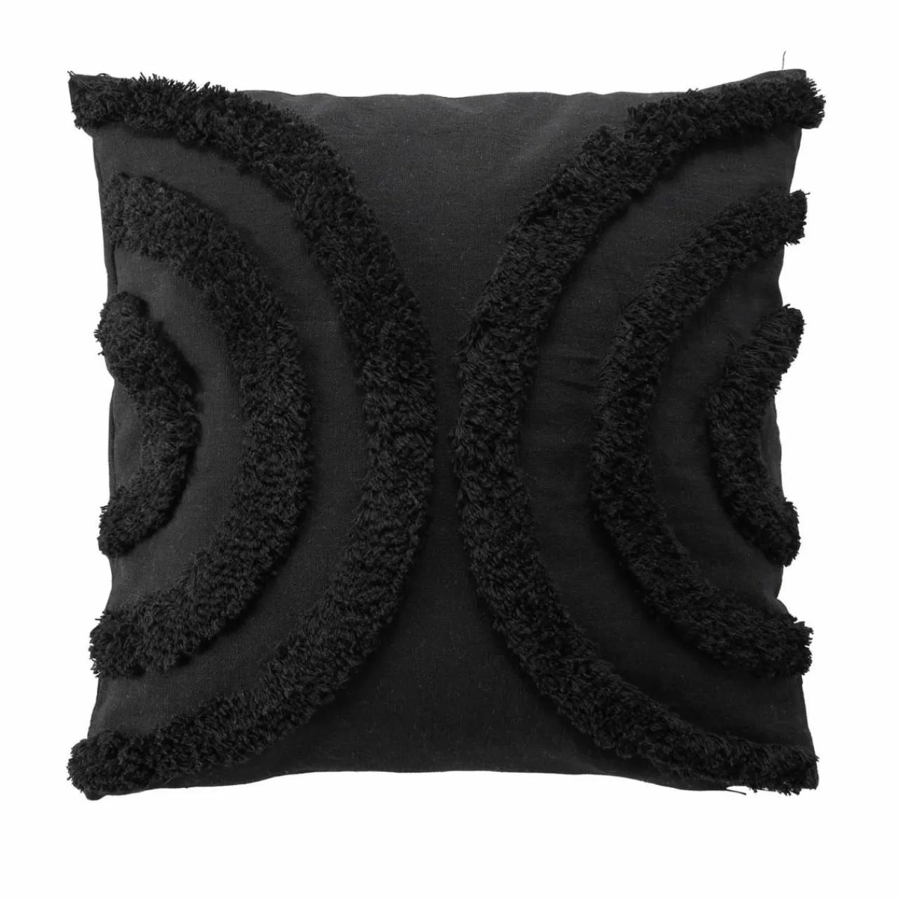 DOUCEUR D'INTERIEUR Coussin carré (40 x 40 cm) Zita Noir Outlet