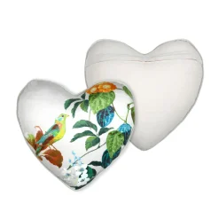 STOF Coussin cœur coton (40 x 40 cm) Emmy Ecru