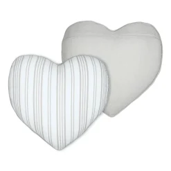STOF Coussin cœur coton (45 x 45 cm) Joséphine Ecru Sale