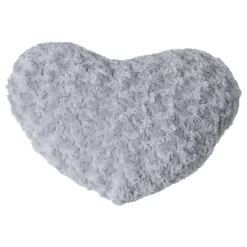 ATMOSPHERA Coussin Cœur (28 x 36 cm) Bouclée Gris Outlet