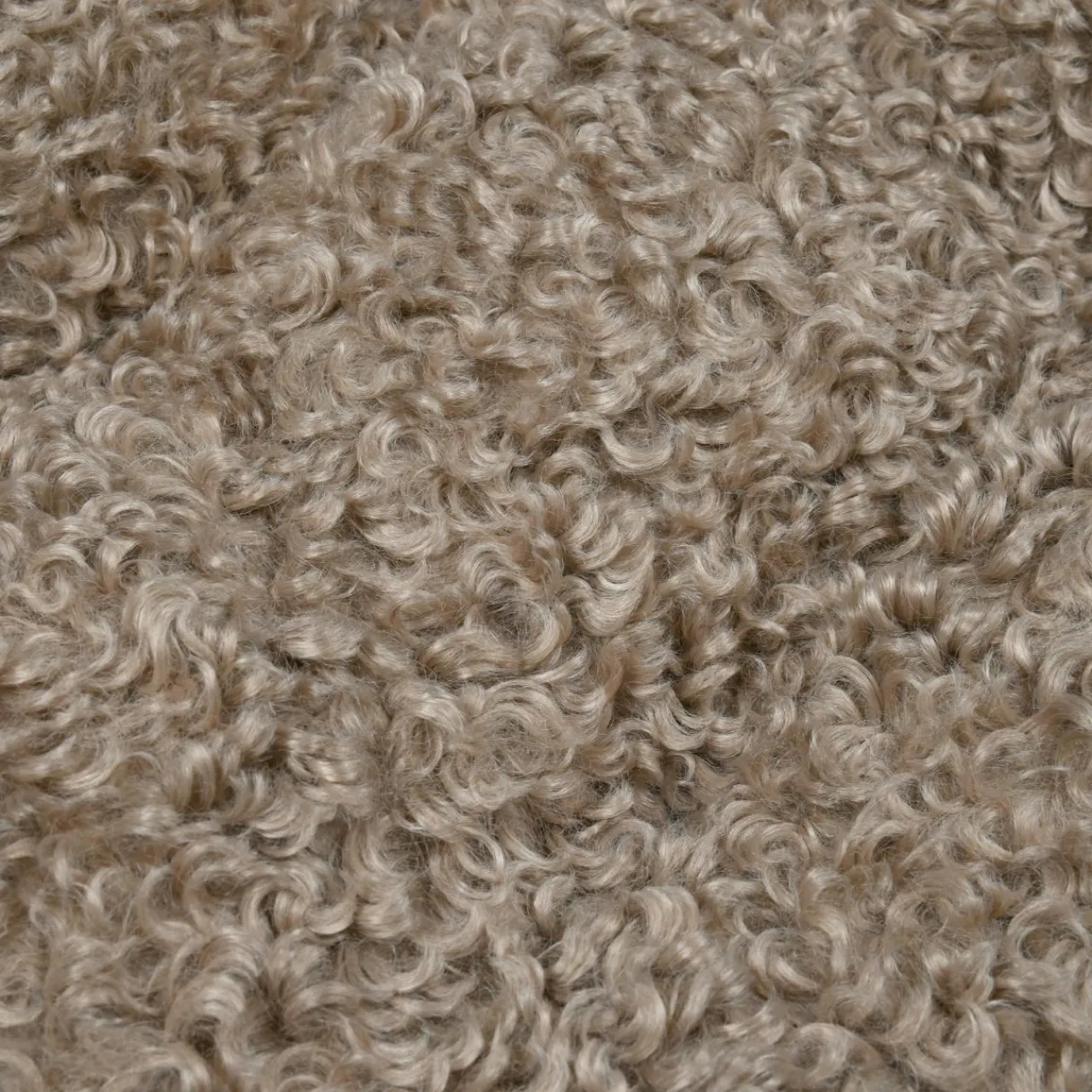 STOF Coussin de chaise carré bouclette (38 x 38 cm) Cosylife Taupe Best