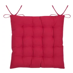 STOF Coussin de chaise carré coton (38x38 cm) Villard Rouge New