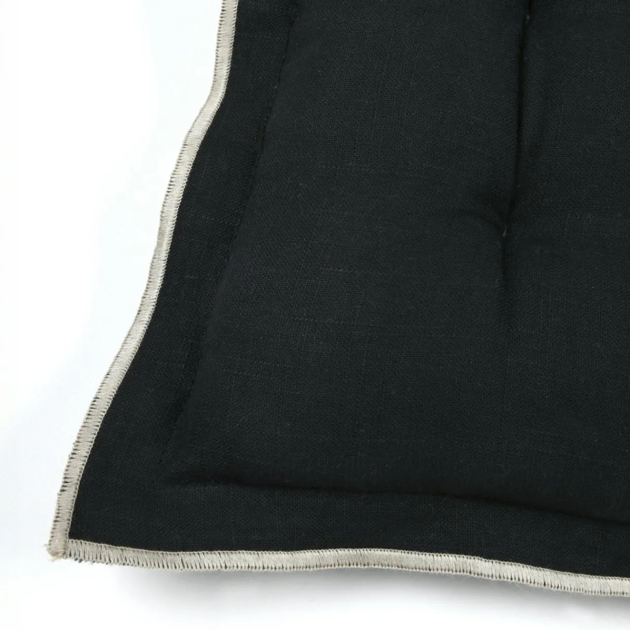 STOF Coussin de chaise carré coton (38 x 38 cm) Helios Noir Online