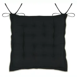 STOF Coussin de chaise carré coton (38 x 38 cm) Helios Noir Online