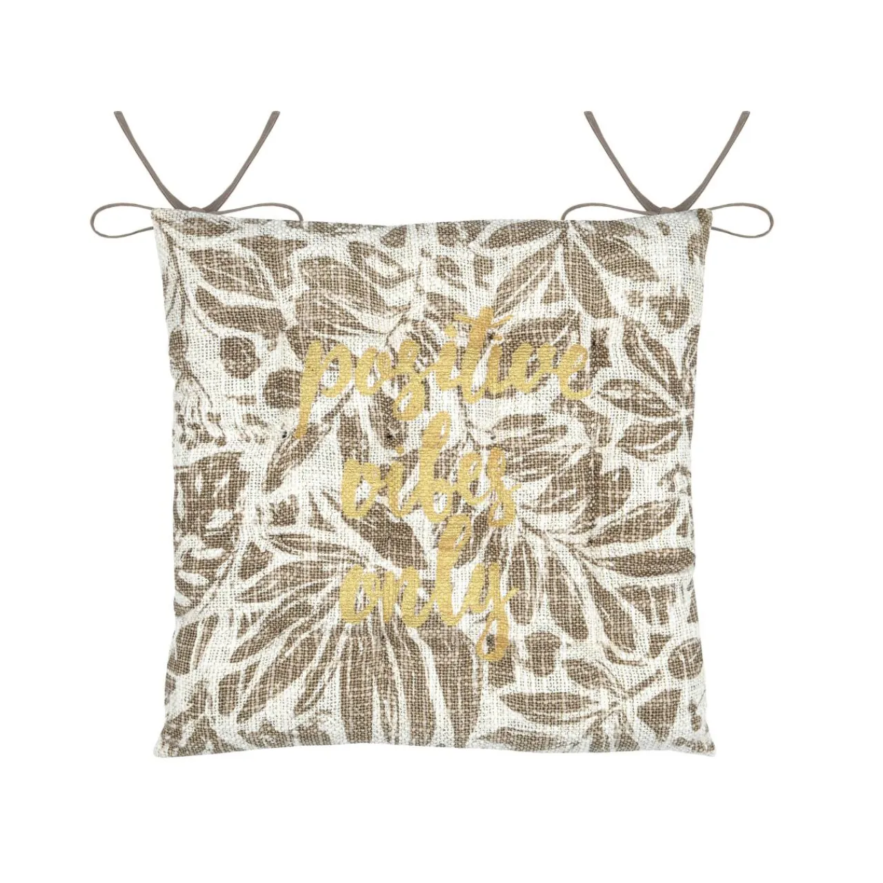 STOF Coussin de chaise carré coton (38 x 38 cm) Hemera Taupe Online