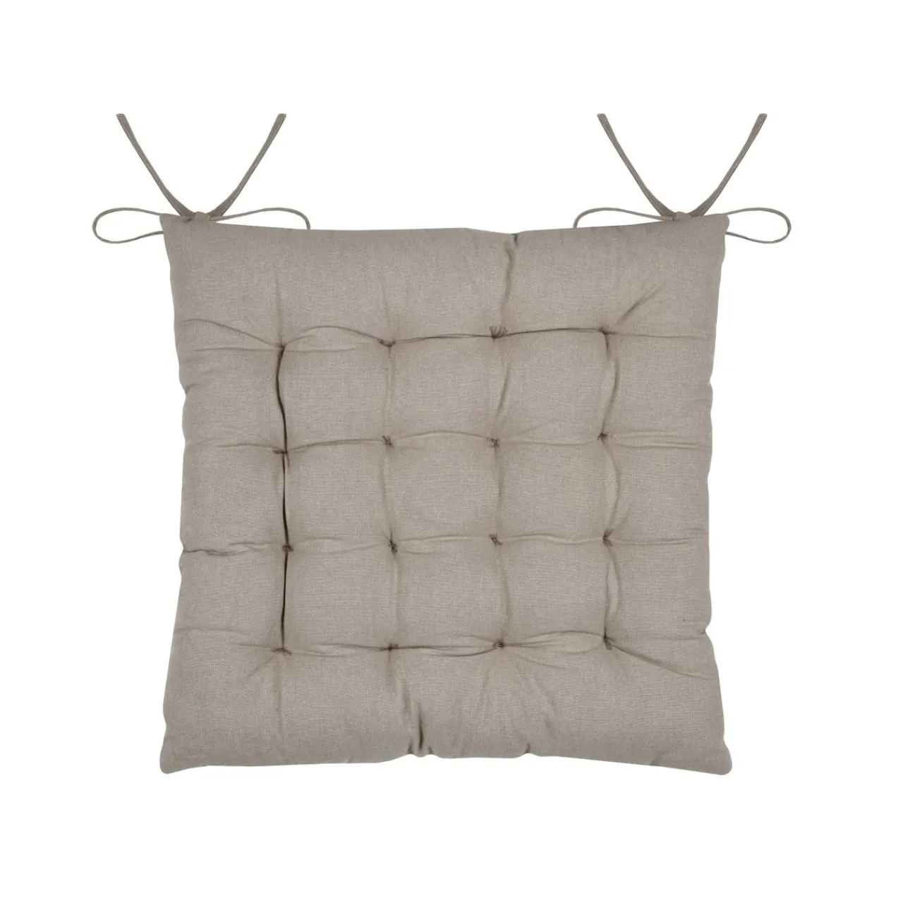 STOF Coussin de chaise carré coton (38 x 38 cm) Hemera Taupe Online