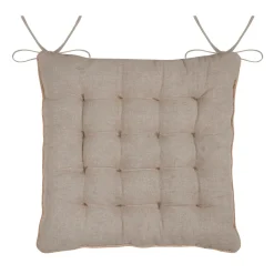 STOF Coussin de chaise carré coton (38 x 38 cm) Oriana Beige Best