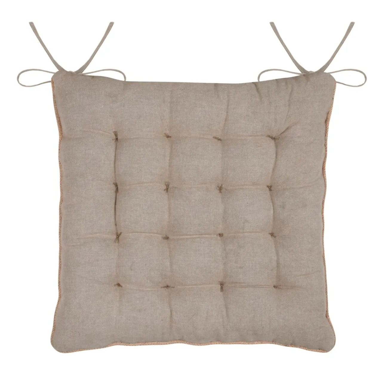 STOF Coussin de chaise carré coton (38 x 38 cm) Oriana Beige Best