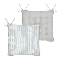STOF Coussin de chaise carré coton (38 x 38 cm) Joséphine Gris Online