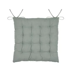 STOF Coussin de chaise carré coton (38 x 38 cm) Yuki Vert Jade