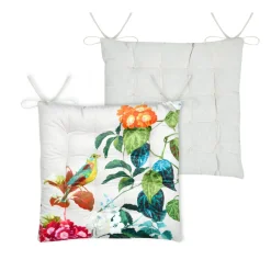 STOF Coussin de chaise carré coton (38x38 cm) Emmy Ecru Best