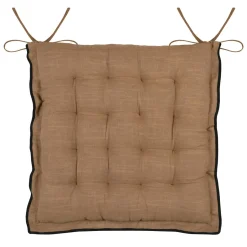 STOF Coussin de chaise carré coton (38 x 38 cm) Helios Camel Online