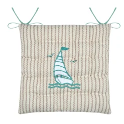 STOF Coussin de chaise carré coton (38 x 38 cm) Barbade Ecru Outlet