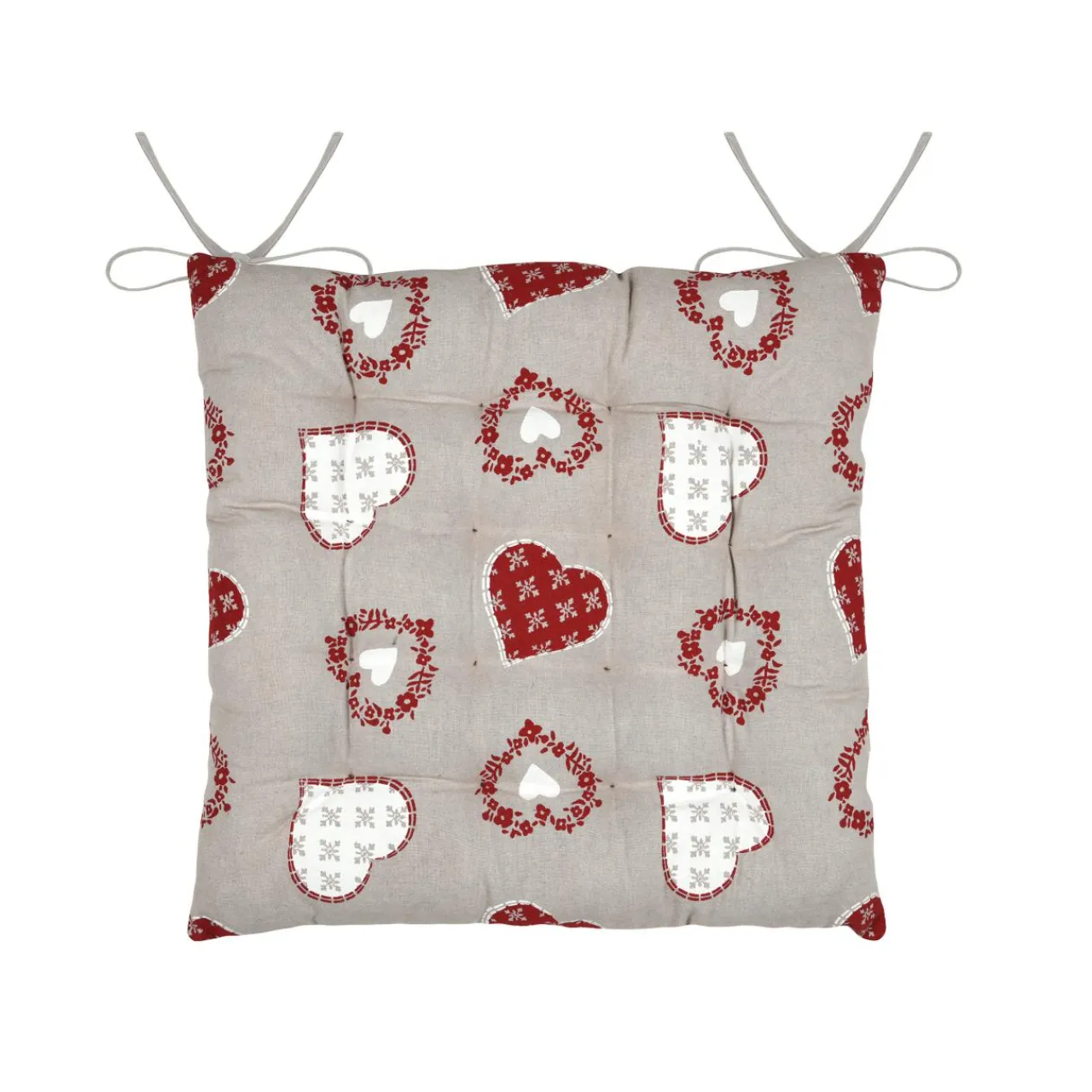 STOF Coussin de chaise carré coton (40 x 40 cm) Ornon Taupe Sale