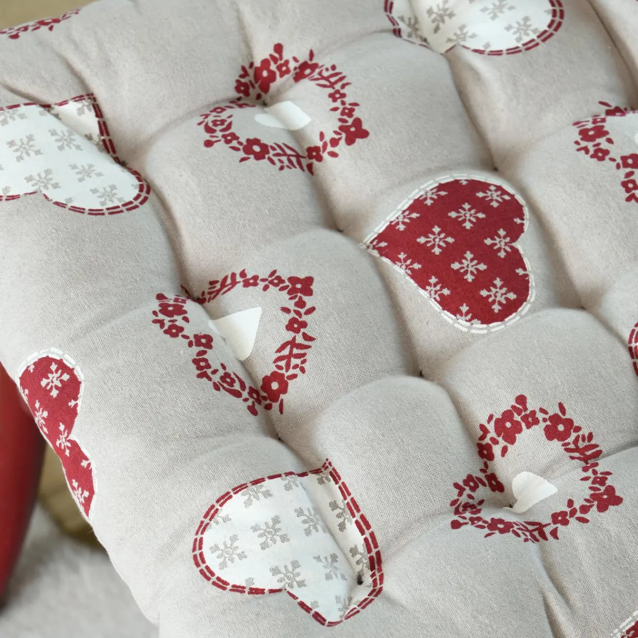 STOF Coussin de chaise carré coton (40 x 40 cm) Ornon Taupe Sale